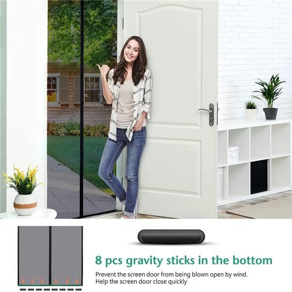 Summer Door Net Simple Magnetic Soft Curtain Anti-mosquito Anti-insect Anti-flying Insects Door Curtain Mesh Netting