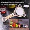 4 in 1 Multi-Purpose Jar Opener Multi Kitchen Tool Fits Kitchen Jars Bottles and Cans