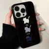 Милый Мультяшный Котенок Чехол для Телефона Для iPhone 16 Pro 15 14 Plus 13 12 11 Pro Max X XR XS Max 16 7 8 Plus SE 2022 16E Мягкий Чехол