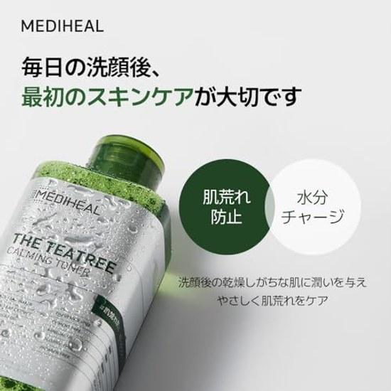 MEDIHEAL Успокаивающий тонер-лосьон с чайным деревом 500 мл (Чайное дерево) Уход для предотвращения шероховатости кожи Увлажняющий
