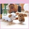 Cute Puppy Plush Keychain With Movable Tail Stuffed Animal Bag Charm For Pet Lovers