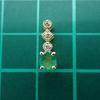 [New] K18 Emerald/diamond Oval Pendant Top [f1-5]