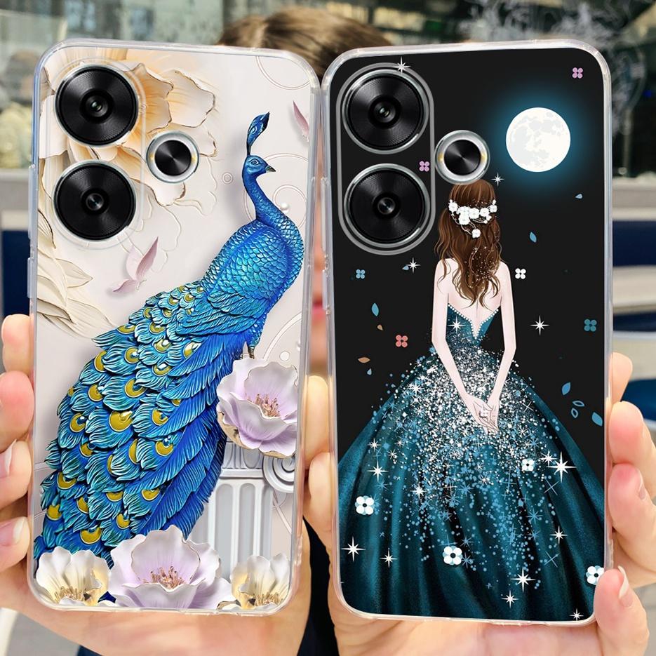 For Xiaomi Poco F6 Case Redmi Turbo3 New Fashion Painted Cover Soft Slim Phone Cases For Xiaomi Redmi Turbo 3 Poco F6 F 6 Bumper