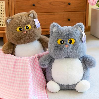 Милая медная колокольчик кошка кукла плюшевая игрушка девочка кровать спящая кукла ночной рынок прилавок кукла