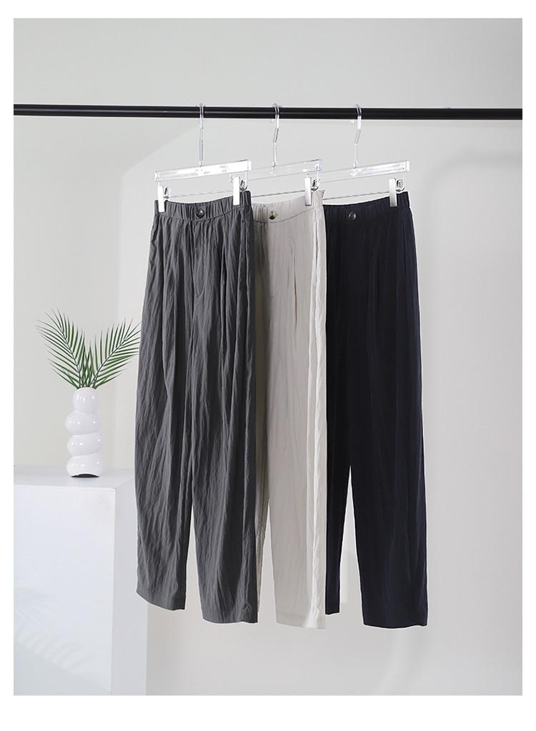 Wrinkle Feel Lyocell Thin Haren Pants Women's 2025 Summer Fashion Loose and Versatile Show Thin Casual Pants