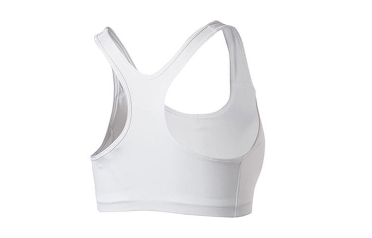 Nike Женский спортивный топ-бра для тренировок с логотипом Swoosh Белый 899371-100