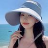 Анти-УФ-защитная шляпа с пустым верхом, широкополая шляпа от солнца, весенняя женская шляпа-рыболов унисекс