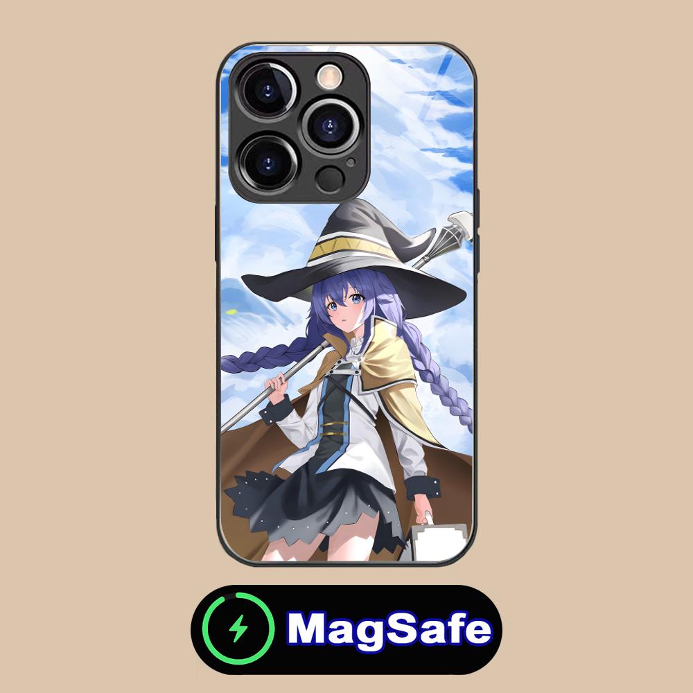 Чехол для мобильного телефона Mushoku Tensei Roxy для iPhone 17 16 15 14 13 12 11 Air Pro Max Plus Mini MagSafe Стеклянный Цветной Чехол Люкс