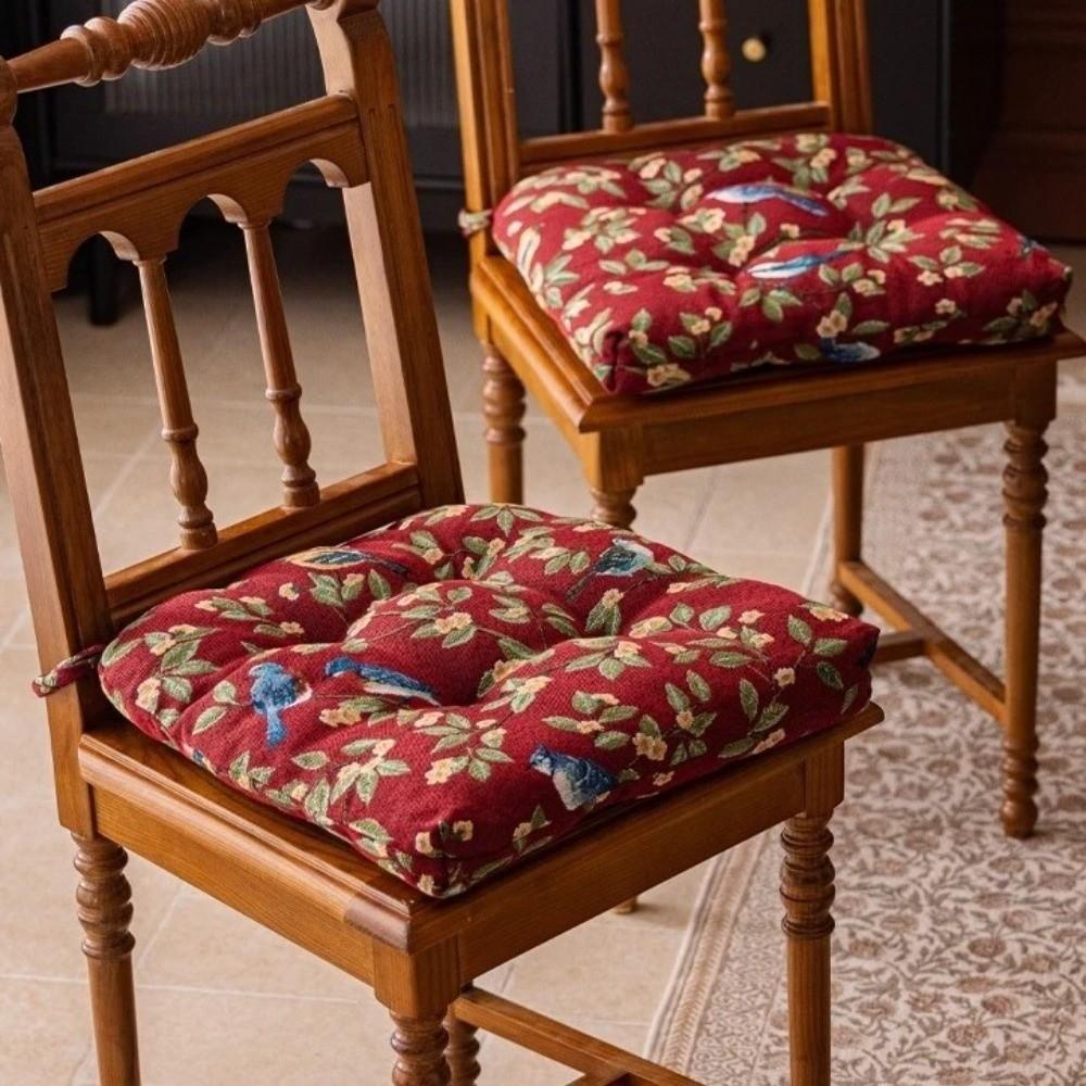 Нескользящая подушка на сиденье Утолщенная подушка для офисного сиденья Винтажная подушка для обеденного стула Для дома и офиса