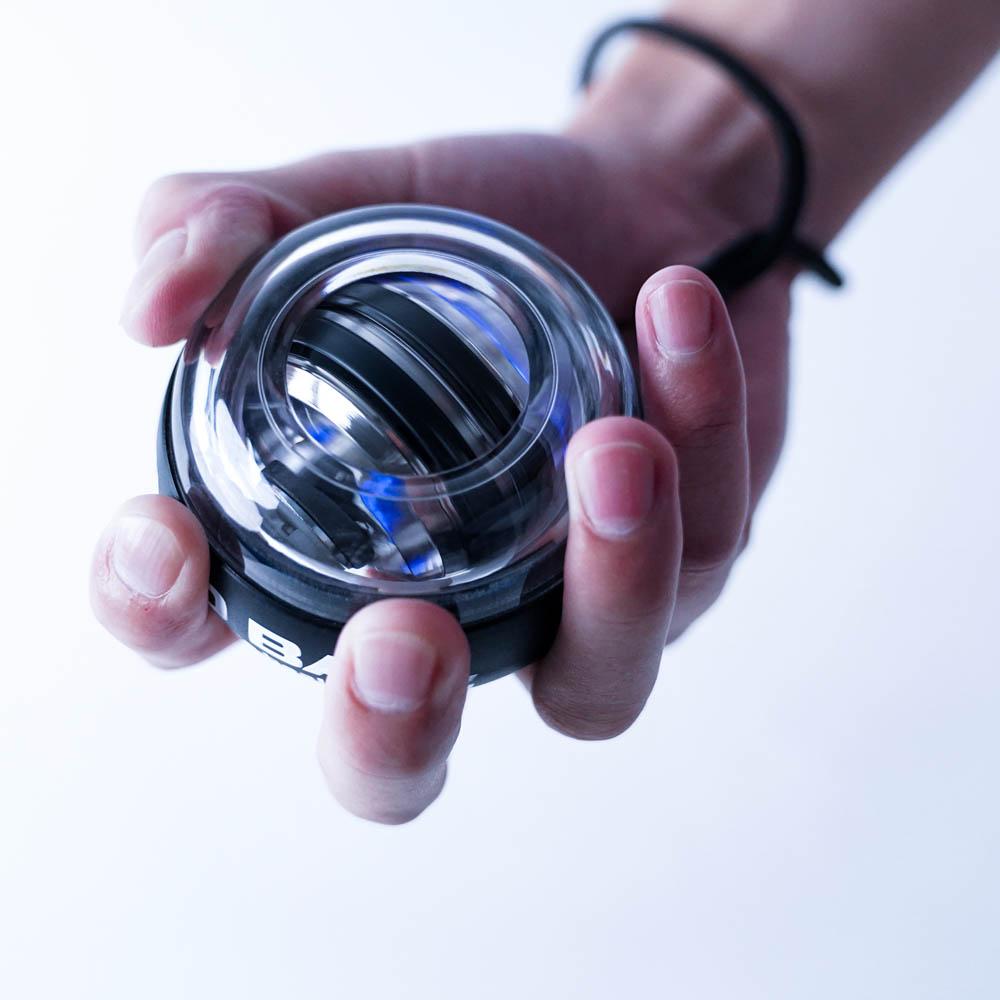 Светодиодный мяч для запястья Power Trainer Ball с автозапуском, гироскопический тренажер для рук, тренажер для предплечья, Power Wrist Gyro Ball, спортивное оборудование для фитнеса
