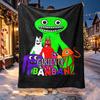 Game Rainbow Friends Pattern Blanket for Home Decoration, Bed, Sofa, Car Travel, Camping, Suitable for All Seasons, Birthday Christmas Gift