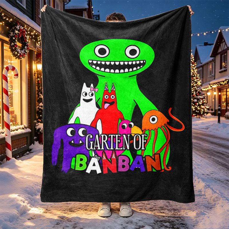 Game Rainbow Friends Pattern Blanket for Home Decoration, Bed, Sofa, Car Travel, Camping, Suitable for All Seasons, Birthday Christmas Gift