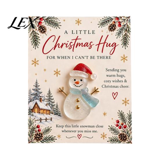 Creative Christmas Scrapbook Accessories Hug Pocket Card, Mini Festive Greeting Card Holiday Cards with Envelopes Envelope, Gift Tag for Friends