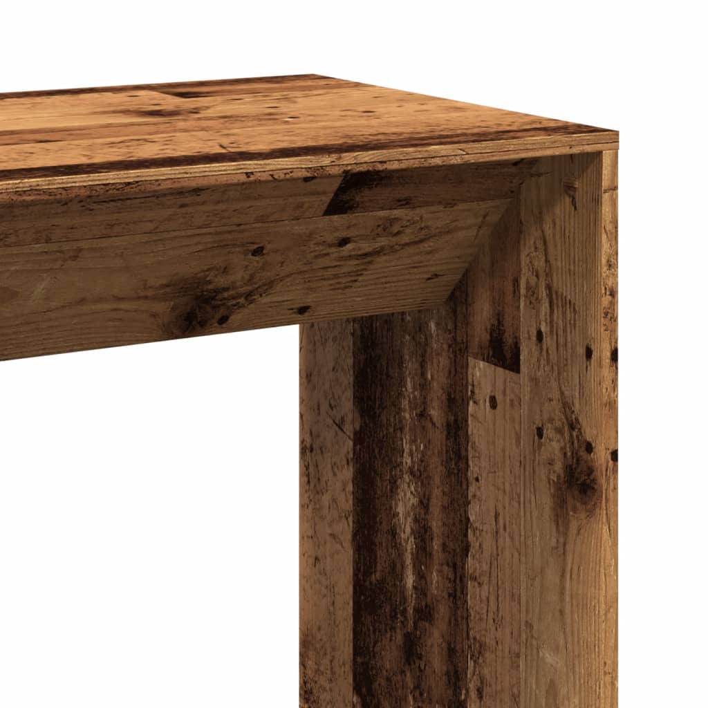 Bar Table Reclaimed Wood Look 102x50x103.5 cm Engineered Wood