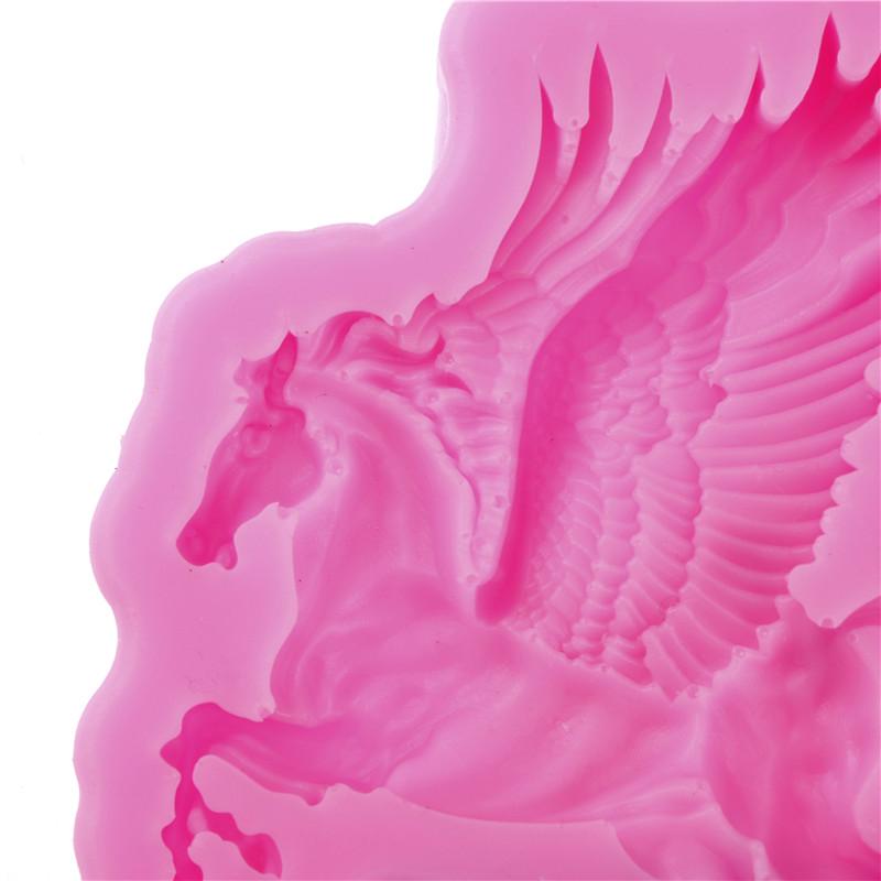 3D Horse Silicone Mold Unicorn Cake Decor Fondant Cookies Moulds Baking Tools