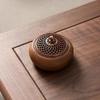 High-grade Wooden Incense Burner Household Indoor Aromatherapy Alloy Disc Incense Burner Tea Ceremony Ornaments Home Decoration