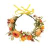 Flower Flower Wreath Adjustable Ribbon Garland Headpiece Hair Accessories  Photoshoots Props