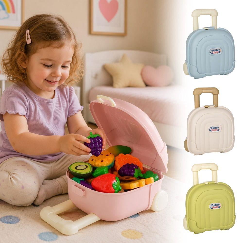 Rolling Wheel Rolling Storage Case Mini Toy Organizer Gifts Mini Luggage Box