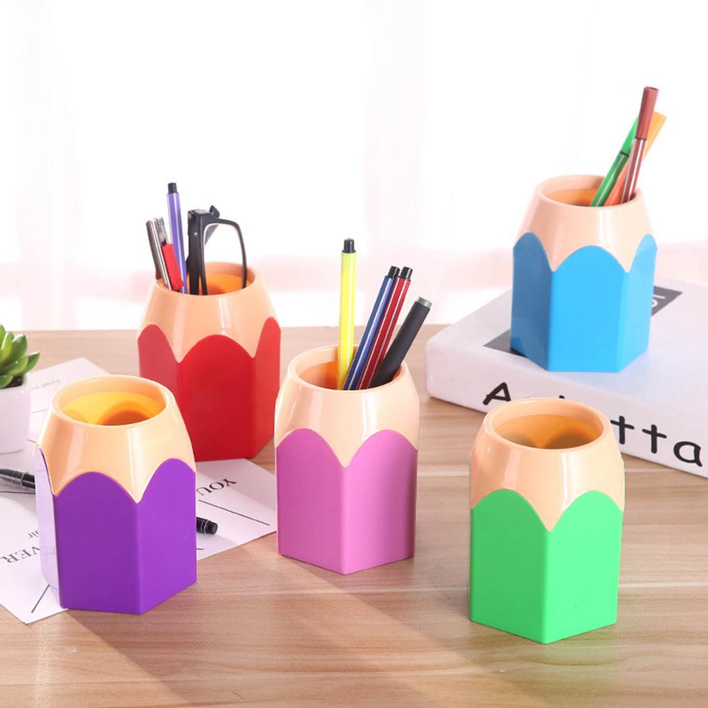 5PC Desktop Storage Pen Holder Pencil Pot Pen Holder Stationery Storage