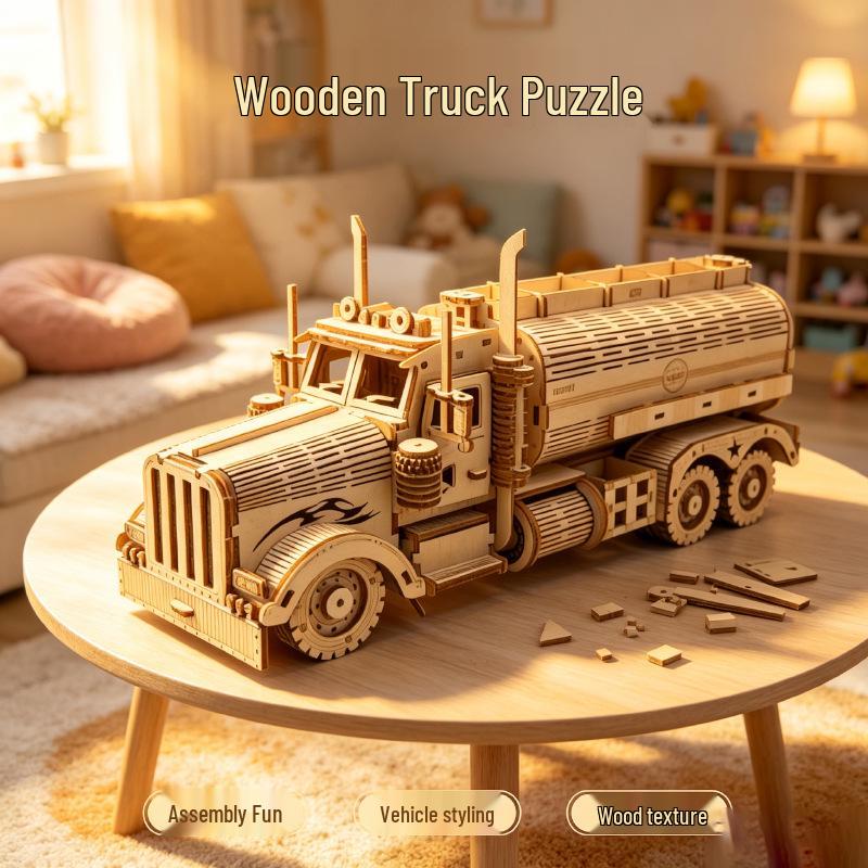3D Деревянная модель нефтяного танкера - Ручная сборка DIY