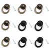 Wood Case Drop Ring Cabinet Knobs Drawer Pulls Cabinet Ring Pulls Furniture Handles Ring Handles