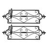 2pcs Wall Sconce Candle Holder Hanging Iron Wall Candle Sconce Holder Wall Decorations for Living