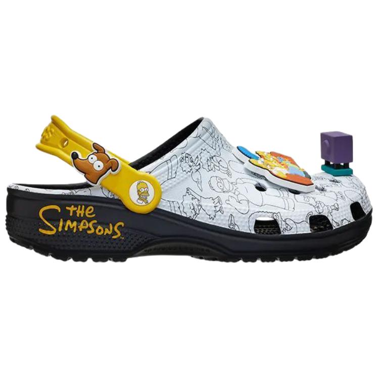 The Simpsons x Crocs Classic Clog Заставка Унисекс Кроссовки Белый Мульти 211106-90H
