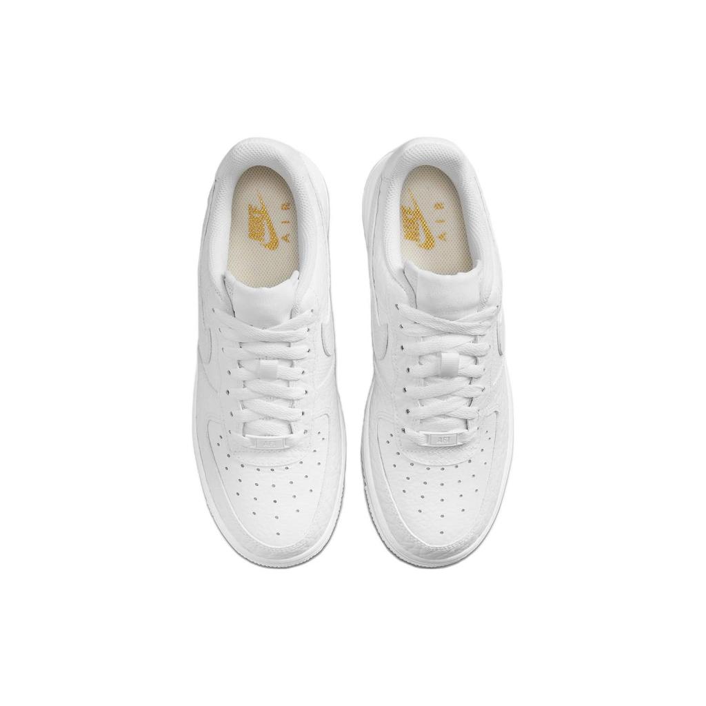 Nike Air Force 1 07 Цвет месяца — женские кроссовки из кожи рептилий белый металлик-золотой Summit-белый DZ4711-100