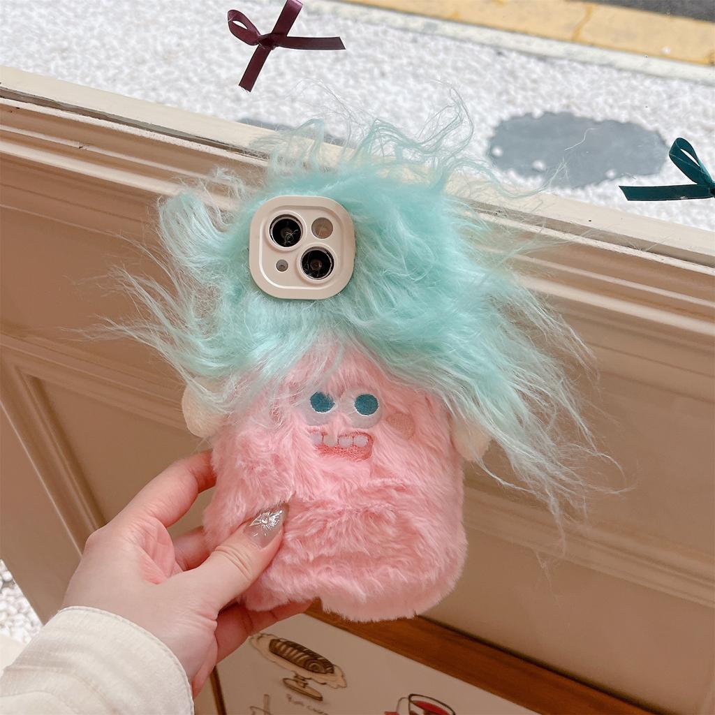 Новый чехол для телефона Rapunzel Plush подходит для iPhone 15 14 13 12 11 Plus Pro Max Cartoon Cute Plush Case