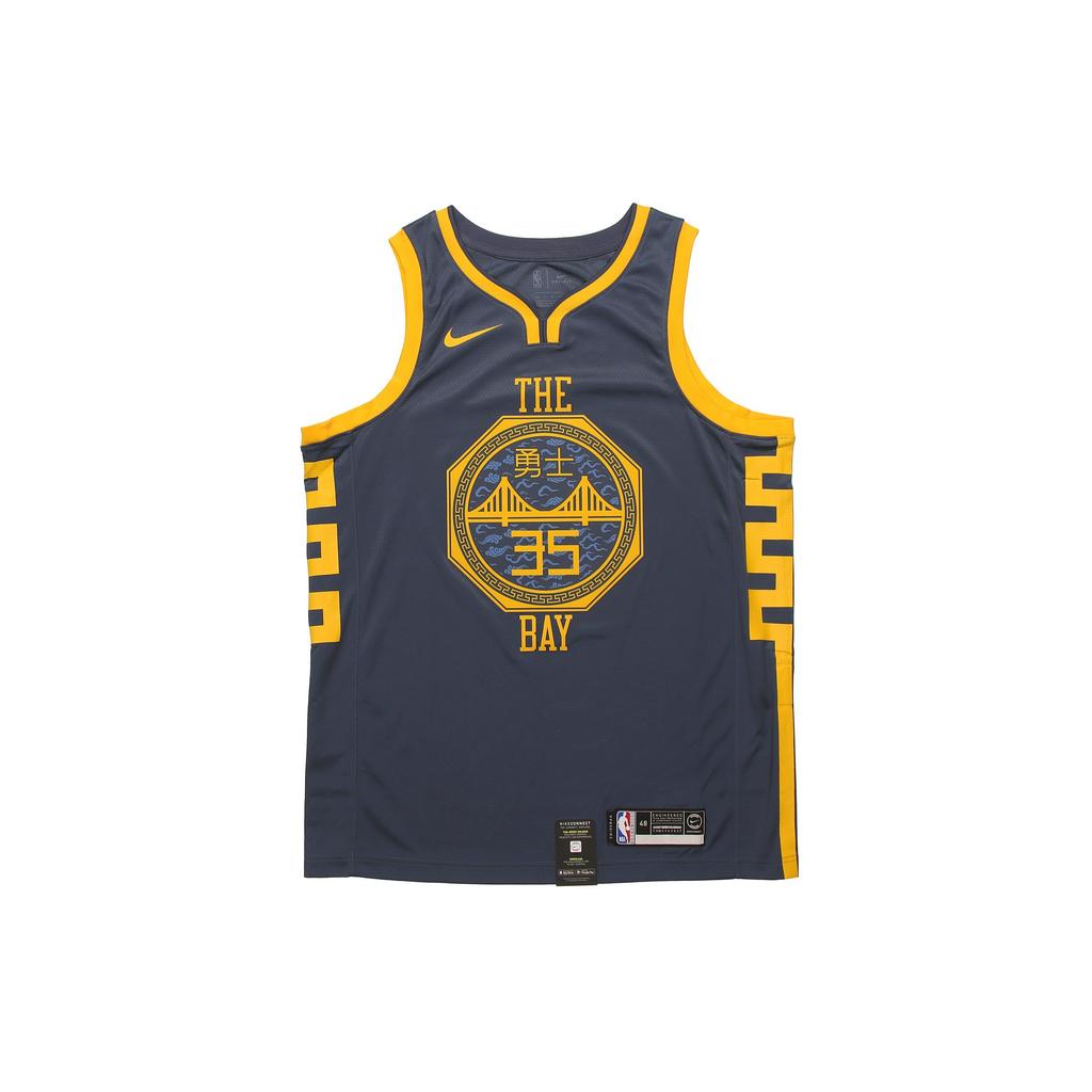 Nike NBA City Edition Swingman Jersey Men Tops Blue Gray AJ4610-430