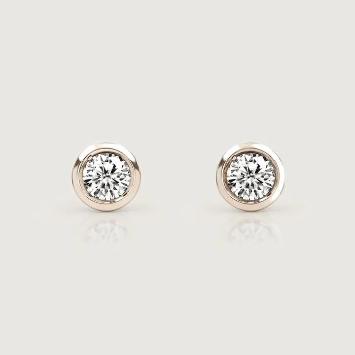 [14K/Lab Diamond] Vivid Carat Earrings (0.5 Carat)