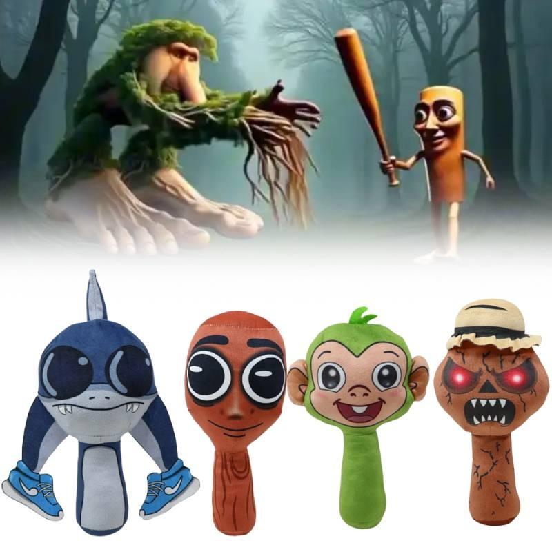 Sprunki Tung Tung Tungsahur Game Shark Plush Animal Toy Stuffed Doll Kids Gift