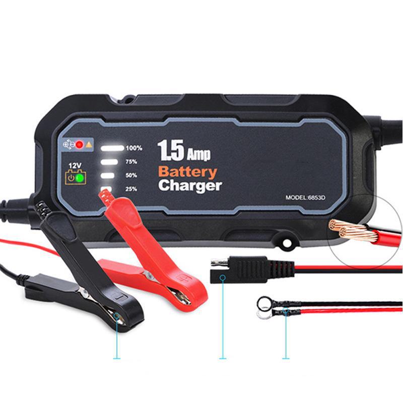 12 В интеллектуальное зарядное устройство для свинцово-кислотных аккумуляторов для автомобилей и мотоциклов