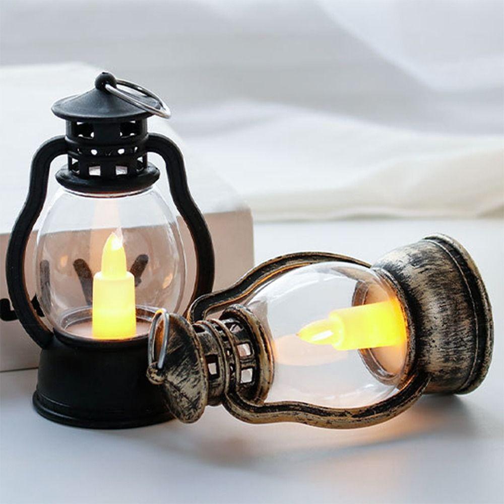 Retro LED Candle Light Portable LED Night Light Creativity LED Lanterns  For Halloween Festival Etc