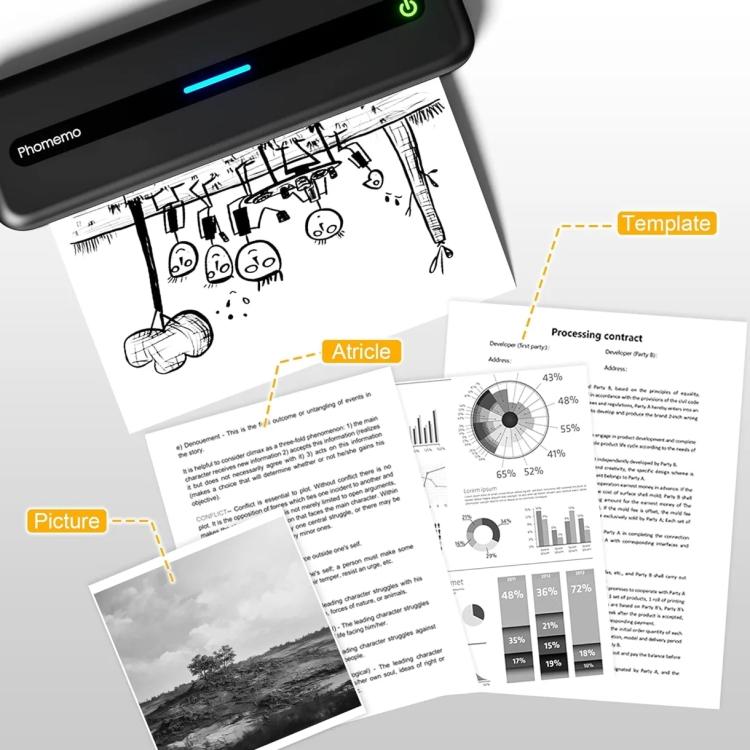 Phomemo M832 300dpi Беспроводной Термопортативный Принтер