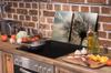 СТЕКЛЯННАЯ ЗАЩИТНАЯ ПАНЕЛЬ ДЛЯ КУХНИ 65x52 ЦВЕТОК