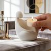 Nordic Style Cartoon Animal Candle Holder Ceramic Tealight Holder INS Desktop Candelabrum  Holiday