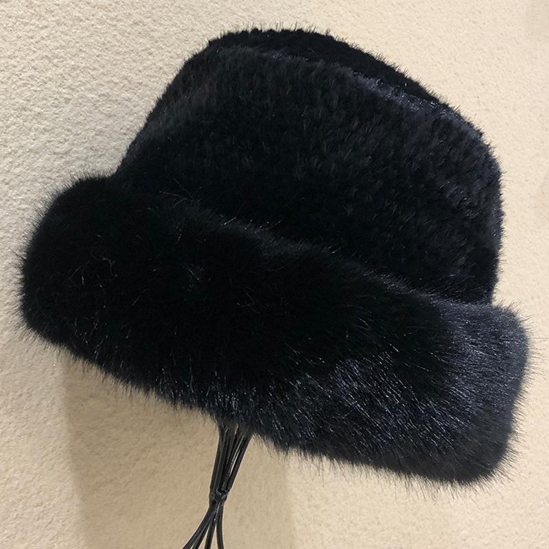 Женская плюшевая монгольская шапка осень-зима, теплая, защищающая от холода, повседневная универсальная шапка-ушанка из искусственного меха