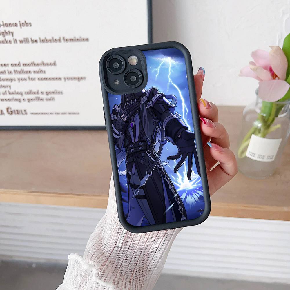 Чехлы для телефона Genshin Impact Flins для iPhone 17 16 15 14 13 12 11 Pro Max Plus