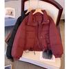В этом году женское короткое хлопковое пальто популярные зимние женские пуховики высокого класса маленькое повседневное пуховое хлопковое пальто-пуховик