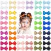 Bulk 20PCS Kids Hair Bows Clips! 10 Pairs Non-Slip Wrapped Edges, Durable Poly-Cotton Mix (30% OFF) - School/Party Hair Access