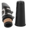 Clarinet Mouthpiece Kit ABS Ligature Cushions Reed Cap Musical Instrument Accessories(Black )