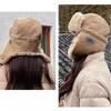 Faux Fur Winter Hat Thick Ear Protectors Hats Fashion Bomber Hat  Male