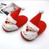 Women Indoor Santa Claus Slippers Home Floor Christmas Anti-slip Warm Cotton Shoes Women Casual Cute CartoonFurry Fluffy Slides