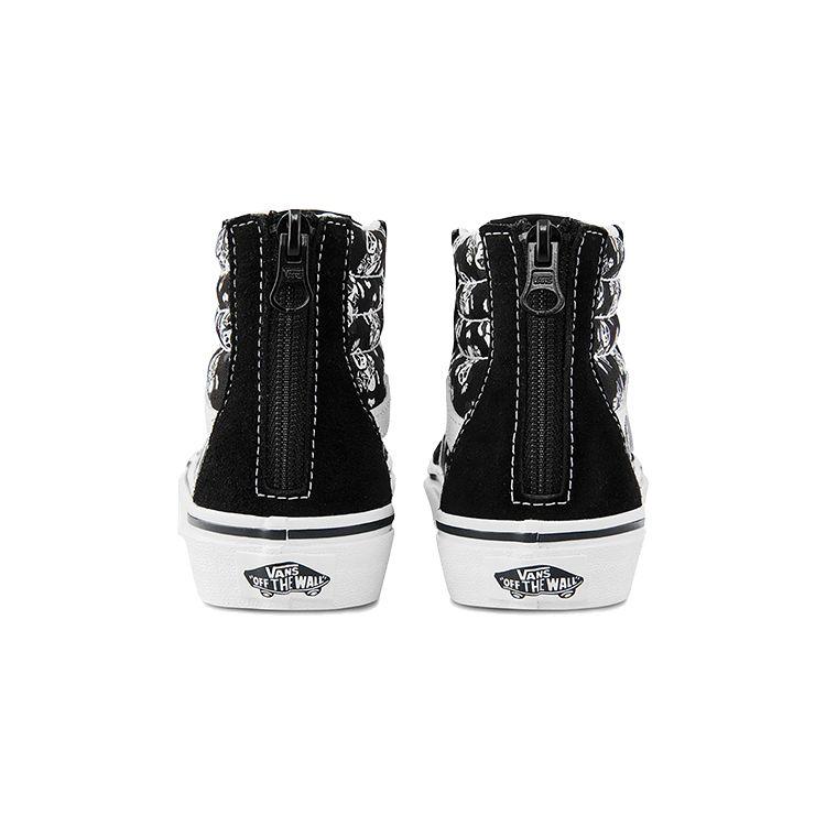 Vans Sk8 Zip High Top Kids Skate Shoes Black Kids Sneakers VN0A4BUX2KG