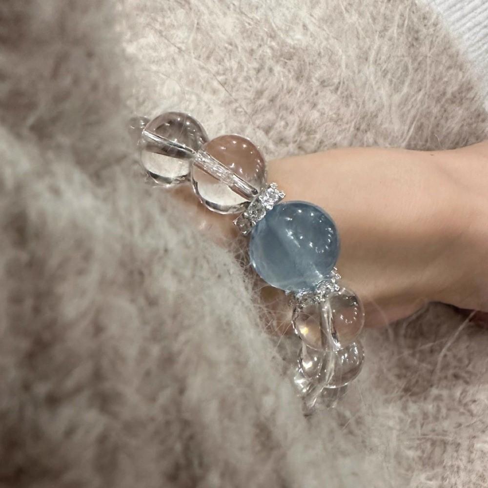 Elastic Crystal Beads Bracelet Wristband Vintage Beaded Bracelet Clear Crystal Bracelet Jewelry