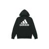 Adidas Logo Zip-Up Hooded Knit Jacket Men Outerwear Black GK9044