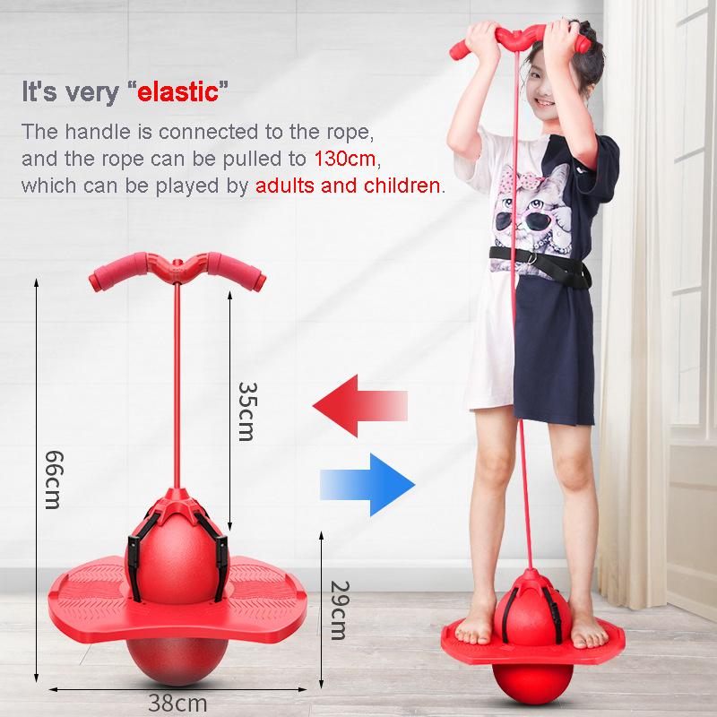 Уличные игрушки Прыгающий мяч с ручным насосом Платформа для баланса Прыгучий мяч-попрыгун Для детской площадки Спортивные соревнования Игрушка