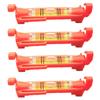4Pcs String Level Hanging Line Bubble Levels for Leveling Surveying, Building Trades, Bricklaying, Etc.