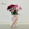 Цветочный горшок в виде лица в стиле Love Girl Head Plant Pot Small Lady Face Planter для суккулентных комнатных и уличных растений, центральный элемент рабочего стола для гостиной